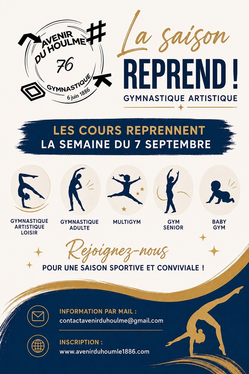 Reprise des cours saison 2026/2027