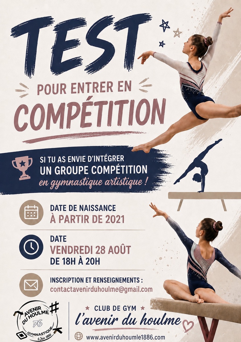 Test pour entrer en compétition