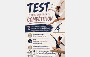 Test pour entrer en compétition