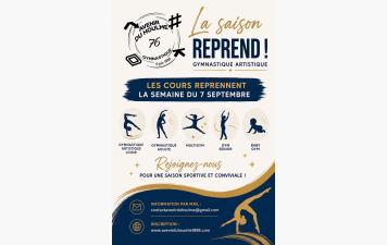Reprise des cours saison 2026/2027
